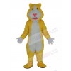 Yellow and White Hamster Mascot Costume