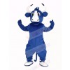 Happy Blue Bull Mascot Costume