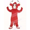 Happy Red Bull Mascot Costume