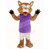 Wildcat with Purple Vest Mascot Costume Animal