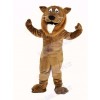 Brown Lion with White Beard Mascot Costume Animal