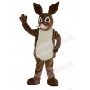 Brown Peter Rabbit Mascot Costume Cartoon