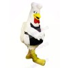 Cute White Chicken Mascot Costumes Cartoon