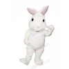 White Fuzzy Bunny Mascot Costumes Cartoon