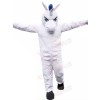 White Muscle Horse Mascot Costumes Cartoon