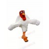 Funny White Turkey Mascot Costumes Cartoon
