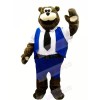 Worker Bear Mascot Costumes Cartoon	