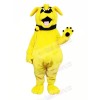 Strong Yellow Dog Mascot Costumes Cartoon