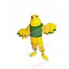 Yellow Eagle with Green Vest Mascot Costumes Cartoon