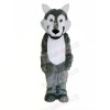 Cute Gray Wolf Mascot Costumes Cartoon