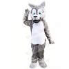 Fierce Grey Wolf Mascot Costumes Cartoon