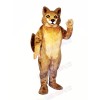 Strong Brown Wolf Mascot Costumes Cartoon