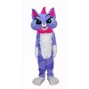 Blue Cat with Big Eyes Mascot Costumes Cartoon	