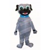 Grey Puppy Dog Mascot Costume Cartoon