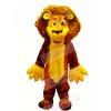 Cute Brown Furry Lion Mascot Costume Cartoon	