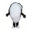 Black Clam Seafood Mascot Costume Cartoon