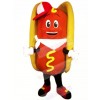 Happy Hot Dog Mascot Costume Cartoon