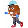 American Brown Football Mascot Costume Cartoon	