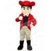 Best Quality Patriot with Red Coat Mascot Costume
