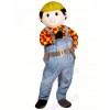 Cute Builder Buddy Mascot Costume People