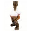 Brown Anteater Mascot Costume Cartoon