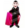 Dracula Vampire with Blue Eyes Mascot Costume Cartoon