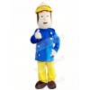 Brave Fireman Sam Mascot Costume Cartoon