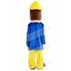 Brave Fireman Sam Mascot Costume Cartoon