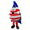 Flag Blood Drop Mascot Costume Cartoon