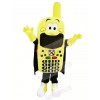 Funny Yellow Phone Mascot Costume Cartoon
