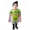 Superman Hero with Green Clothes Mascot Costume Cartoon