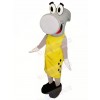 Grey Hammer with Yellow Coat Mascot Costume Cartoon