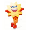 Smiling Warm Sun Mascot Costume Cartoon