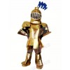 Cool Golden Knight Mascot Costume People