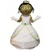 Princess with Green Eyes Mascot Costume Cartoon	