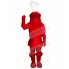 Fashion Red Knight Mascot Costume People