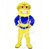 Old Mariner with Yellow Hat Mascot Costume People