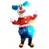Clown with Green Eyes Mascot Costume Cartoon	