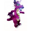 Fierce Purple Dragon Mascot Costume Cartoon