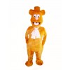 Fozzie Bear with Pink Nose Mascot Costume Cartoon