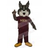Jogging Sports Wolf Mascot Costume Animal