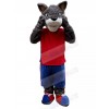 Wolf mascot costume