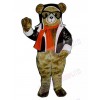 Aviator Bear mascot costume