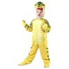 Yellow T-Rex Dinosaur Costume Dinosaur Jumpsuit Halloween Christmas Dress up Gift for Kid