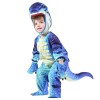 Blue T-Rex Dinosaur Costume Dinosaur Jumpsuit Halloween Christmas Dress up Gift for Kid