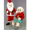 Mr. Santa Claus Father Christmas/Mrs. Santa Claus Mascot Costumes People