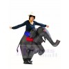 Ride on Black Elephant Inflatable Halloween Xmas Costumes for Adults
