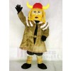 Thor the Giant Viking Mascot Costumes with Red Helmet People