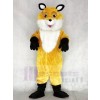 New Yellow Fox Mascot Costume with White Chest 