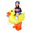 Yellow Duck Carry me Ride on Inflatable Halloween Xmas Costumes for Kids